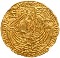 Edward IV, first reign (1461-70), Gold "Rose" Ryal of ten shillings, light coinage (1465-70)