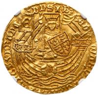 Edward IV, first reign (1461-70), Gold "Rose" Ryal of ten shillings, light coinage (1466-67)