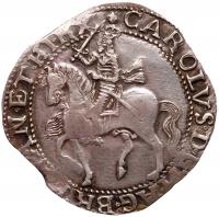 Charles I (1625-49). Silver Halfcrown, Salopia (Shrewsbury) Mint circa 1644