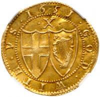 Commonwealth (1649-60), Gold Half-Unite or Double Crown of ten shillings, 1651