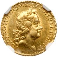 George I (1714-27), Gold Quarter Guinea, 1718