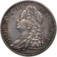 George II (1727-60), Silver Proof Crown, 1746