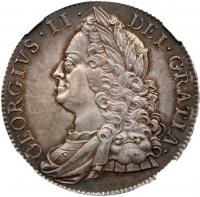 George II (1727-60), Silver Crown, 1750