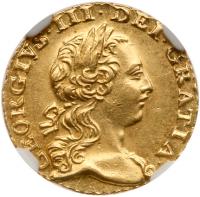 George III (1760-1820), Gold Quarter Guinea, 1762