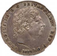 George III (1760-1820), Silver Crown, 1819 LIX