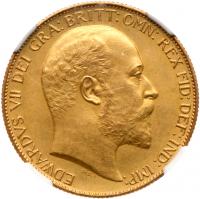 Edward VII (1901-10),Â Matte Proof Gold Two Pounds, 1902