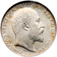 Edward VII (1901-10), Silver Sixpence, 1907