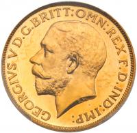 George V (1910-36),Â Gold Proof Sovereign, 1911