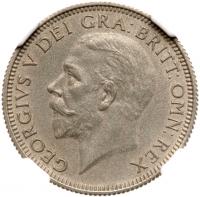 George V (1910-36), 0.500 Silver Matte Proof Shilling, 1927