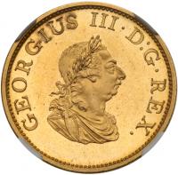 George III (1760-1820), Gilt Copper Proof Halfpenny, 1805