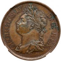 George IV (1820-30), Copper Proof Halfpenny, 1822