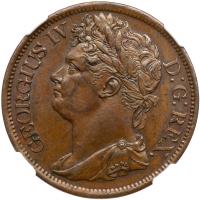 George IV (1820-30), Copper Penny, 1822