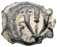 Mattatayah Antigonus (Mattatayah), 40-37 BCE. AE Prutah (2.00 g) EF