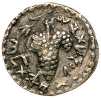 Bar Kokhba Revolt. Year 1 and Year 2 Hybrid (132/3 - 133/4 CE), Silver Zuz (3.42 g)