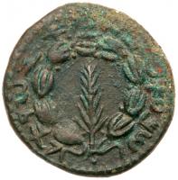 Bar Kokhba Revolt, Year One, 132-135 CE, AE Middle Bronze 24 mm (6.06 g) About E