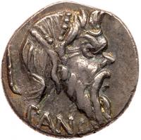 C. Vibius C.f. C.n. Pansa Caetronianus. Silver Denarius (3.82 g), 48 BC