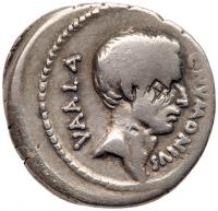 C. Numonius Vaala. Silver Denarius (3.64 g), 41 BC