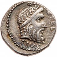 Q. Metellus Pius Scipio. Silver Denarius (3.75 g), 47-46 BC