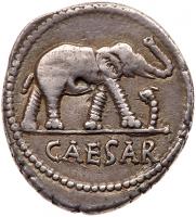 Julius Caesar. Silver Denarius (3.84 g), 49-48 BC