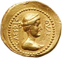 Julius Caesar. Gold Aureus (8.09 g), 44 BC