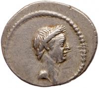 Julius Caesar. Silver Denarius (3.88 g), 44 BC