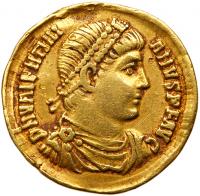 Valentinian I. Gold Solidus (4.44 g), AD 364-375