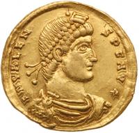 Valens. Gold Solidus (4.45 g), AD 364-378 Nearly EF