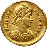 Theodosius I. Gold Solidus (4.30 g), AD 379-395