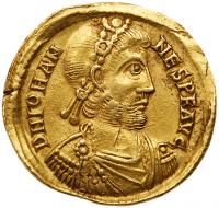 Johannes. Gold Solidus (4.47 g), AD 423-425