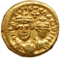 Heraclius. Gold Solidus (4.44 g), 610-641