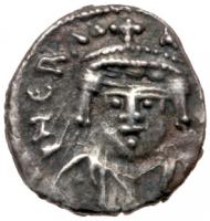 Heraclius. Silver 1/2 Siliqua (0.88 g), 610-641 EF