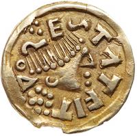 Merovingians, Dorestad. Gold Tremissis (1.20 g), ca. 600-750 VF