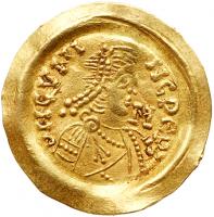 Lombards. Cunincpert. Gold Tremissis (1.40 g), 688-700 Choice VF