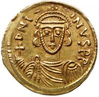 Lombards. Gregory. Gold Solidus (3.96 g), 732-739 Superb EF