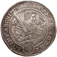 German States: Saxony. Johann Georg I and August of Naumburg (1611-1615). Silver