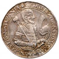 Gabriel Bathori (1608-1613). Silver Gulden/ Â½ TallÃ©r, 1608, NagybÃ¡nya/ Neustadt.