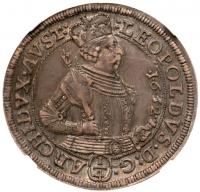 Archduke Leopold V (1619-1632). Silver Â¼ Taler, 1632. Hall mint.