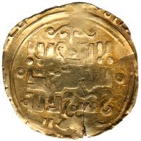 Great Mongols. Anonymous, ca. 1220s-1250 AD. Gold Dinar, Bukhara (?), nd, 3.38g.