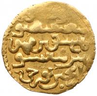 Ghazan Mahmud (AH 694-703/1295-1304 AD). Gold Dinar, mint and date off flan, type Tabriz, 4.91g.