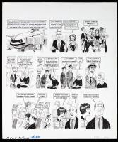 MAD Magazine: Full Suite of Five Illustrated Panels by Dave Berg "The Lighter Side of Air Travel" from 1972 - 2