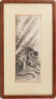 Two Very Handsome Japanese Woodblocks: Tiger and Monkey Both Beautifully Presented - 2