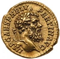 Pertinax. Gold Aureus (7.26 g), AD 193 EF