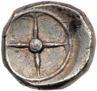 Calabria, Taras. Silver Nomos (8.13 g), ca. 480-470 BC EF - 2