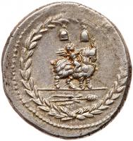 Mn. Fonteius C.f. Silver Denarius (4.02 g), 85 BC - 2