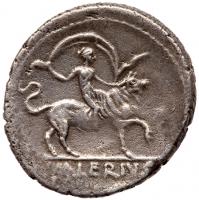 L. Valerius Acisculus. Silver Denarius (3.83 g), 45 BC - 2