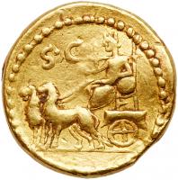 L. Cestius and C. Norbanus. Gold Aureus (8.08 g), 43 BC - 2