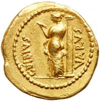 C. Vibius Varus. Gold Aureus (8.11 g), 42 BC - 2