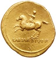 Octavian. Gold Aureus (7.72 g), 32-31 BC - 2