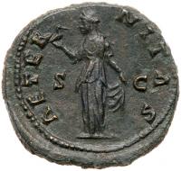 Diva Faustina I. Ã Dupondius (12.22 g), died AD 140/1 About EF - 2