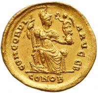 Arcadius. Gold Solidus (4.41 g), AD 383-408 - 2